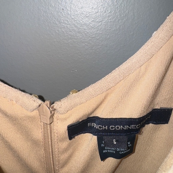 EUC French Connection Dia Shine Gold Sequin Romper Size Small - Picture 3 of 7